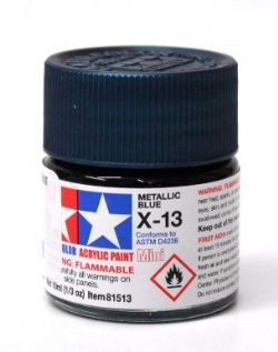 PEINTURE TAMIYA BLEU MÉTALLIQUE X-13